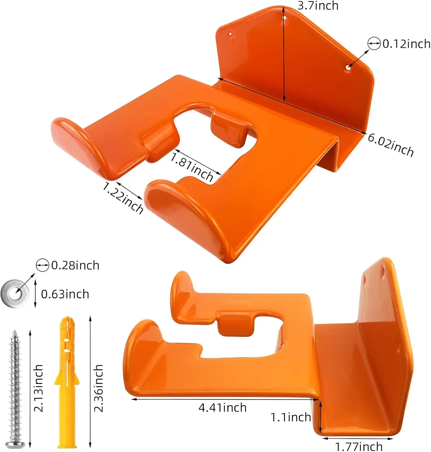Heavy Duty Weed Wacker Wall Storage Rack, Compatible with Stihl, Weed Eater Hanging Hook for Garage Tool Organization