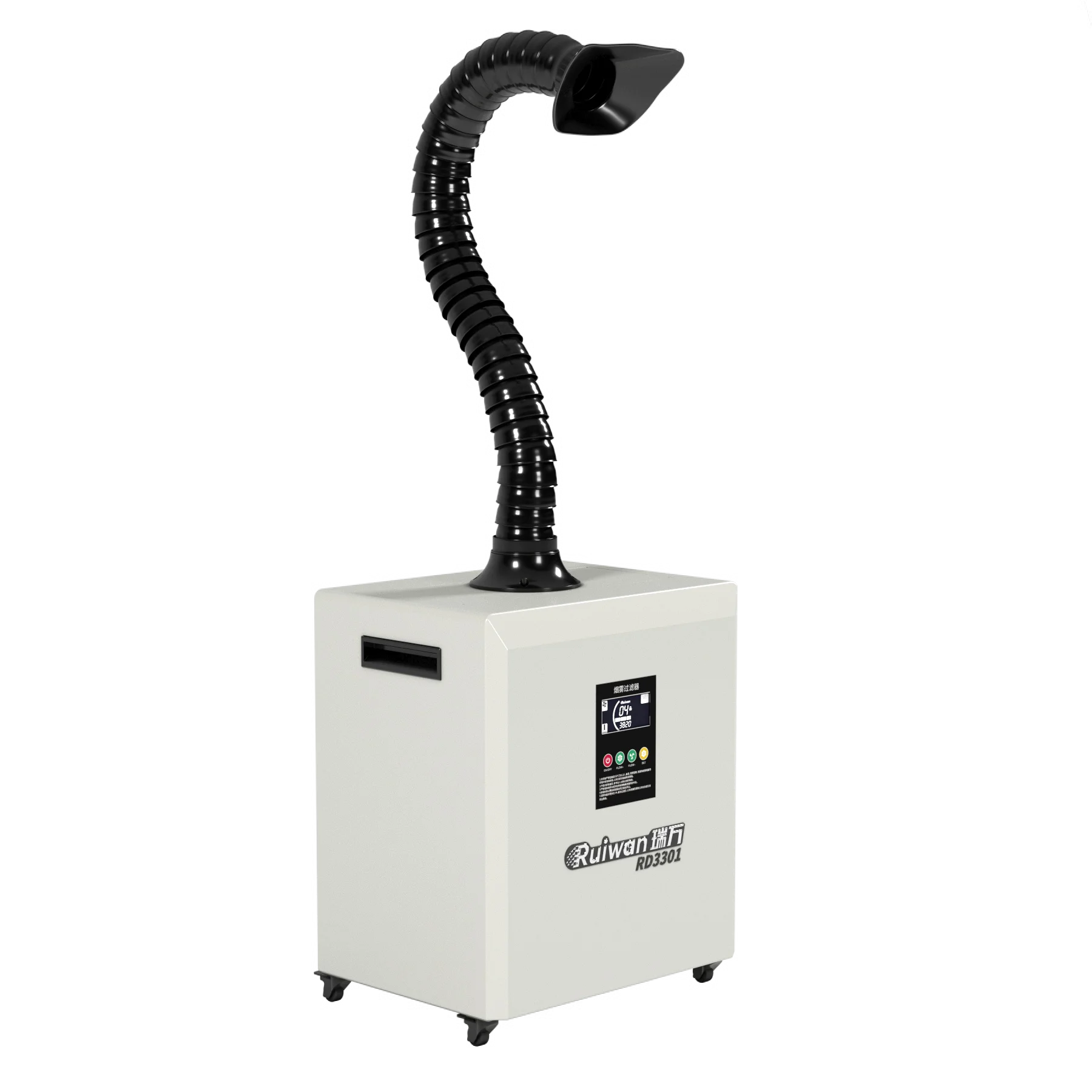 Máquina Extractora de Humos de Soldadura y Grabado Láser Industrial Móvil RD3301 con Filtro de Aire