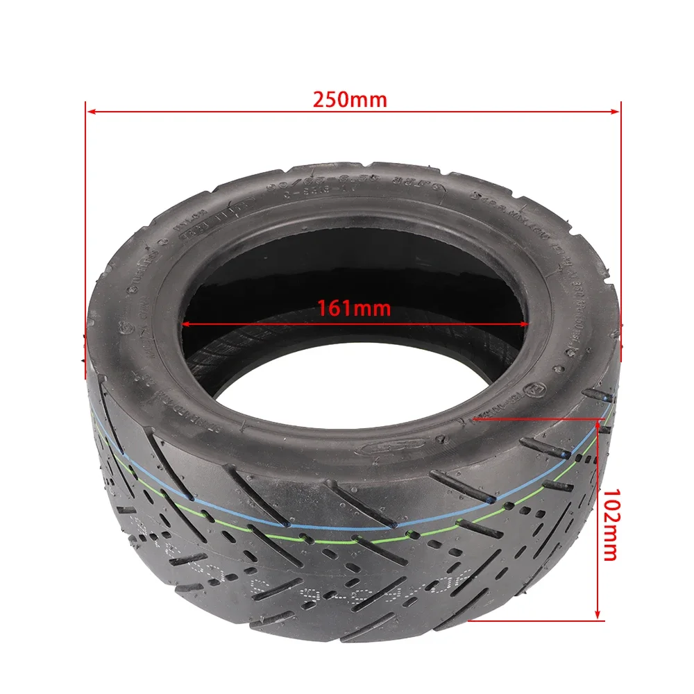 Folding Road Bike Tyre, Tubeless Tyre 11in 90/65-6.5 -Rode Tubeless Self-Repair Solid Tyre For Zero 11X Electric Scooter