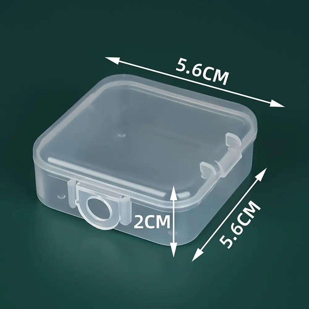 1Pcs Transparent Powder Puff Box Makeup Egg Head Rope Storage Case Fan Square Round Shaped Dustproof Jewelry Organizer Case