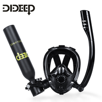 DIDEEP 0.5L Plus New Snorkelling Mask, Scuba Oxygen Tank, Underwater Breathing Diving Equipment, Breathing Oxygen Tank