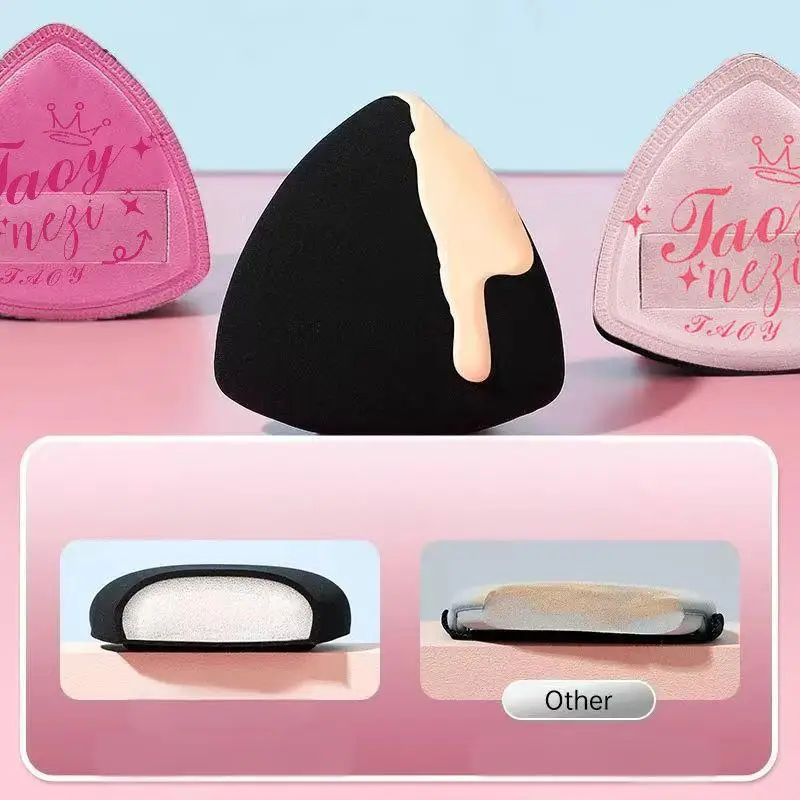 أسود الأناناس وسادة هوائية مسحوق نفخة سوبر لينة الجافة الرطب ثنائي الاستخدام السائل الأساس الجمال أداة ماكياج الإسفنج مع صندوق تخزين