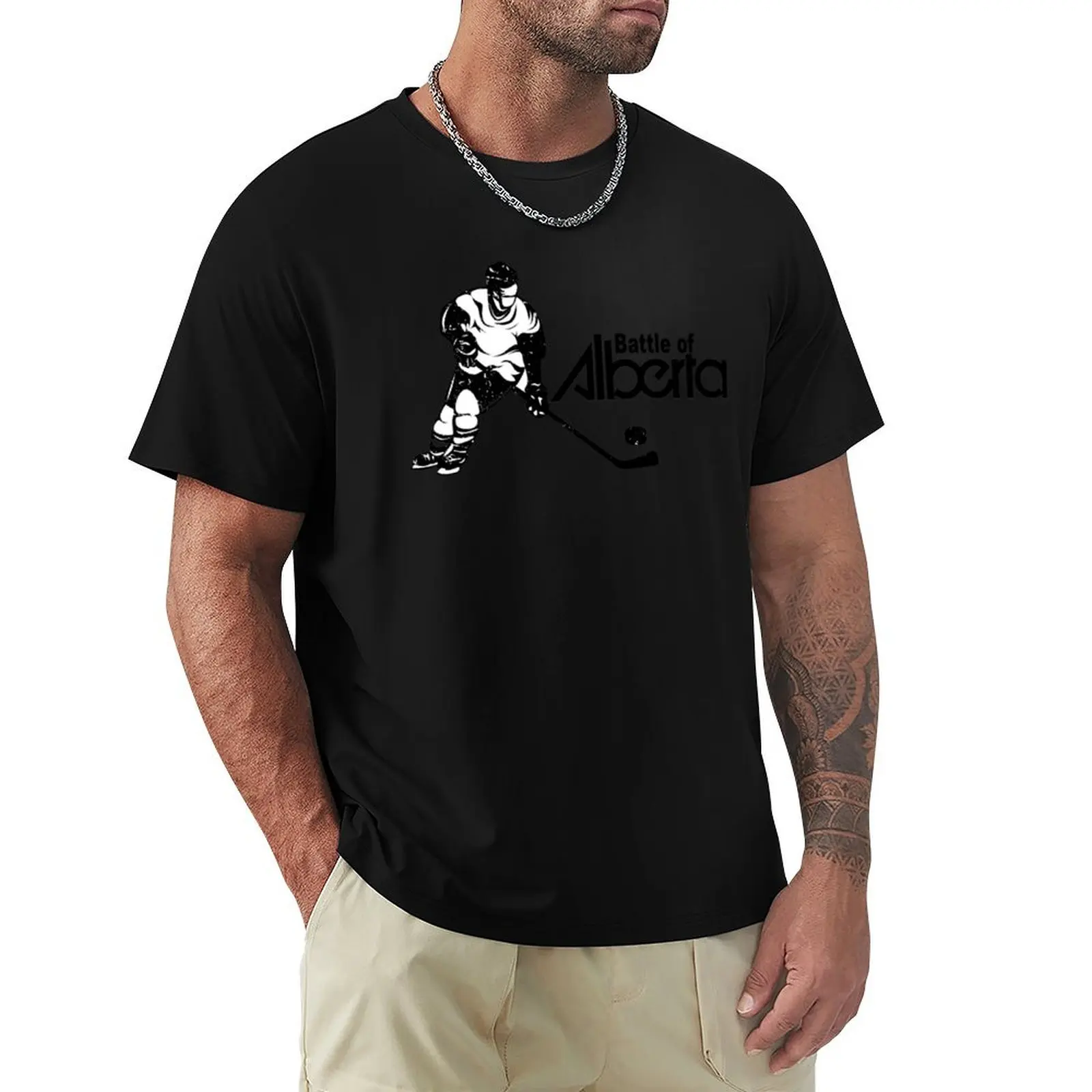 

Battle of alberta T-Shirt Large Size Casual Tee Shirt