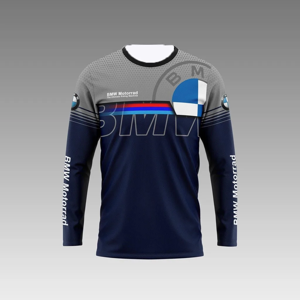 

Бестселлер 25 лет, новая быстросохнущая мужская футболка с длинными рукавами BMW Motorsport Racing, снижающая скорость и дышащая.