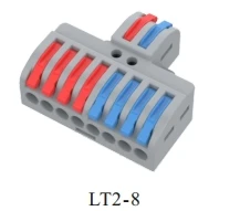

Cable Connection Terminal LT Series 2 In 6 out 2 Pure 8 Out Lustre Terminal Pluggable Terminals for Circuit Inlines