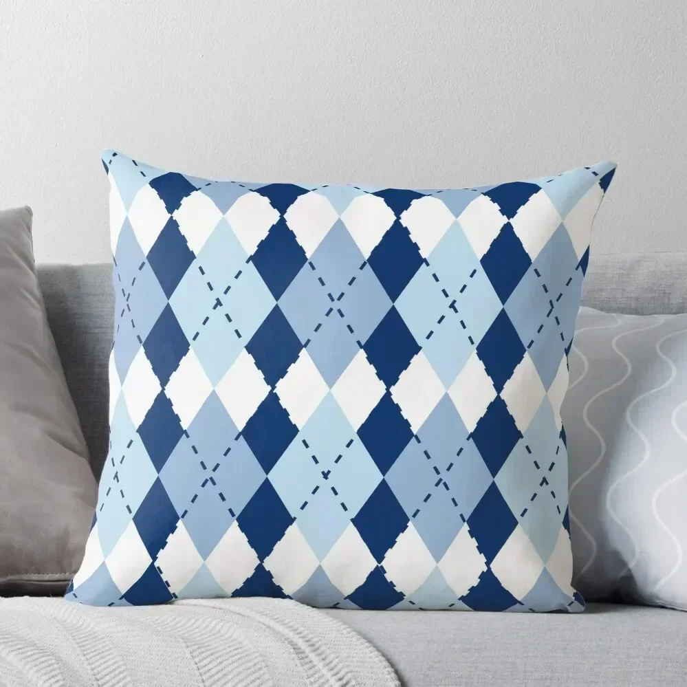 

Blue Argyle (3) Throw Pillow luxury home accessories Cushion Cover Set Couch Cushions pillow