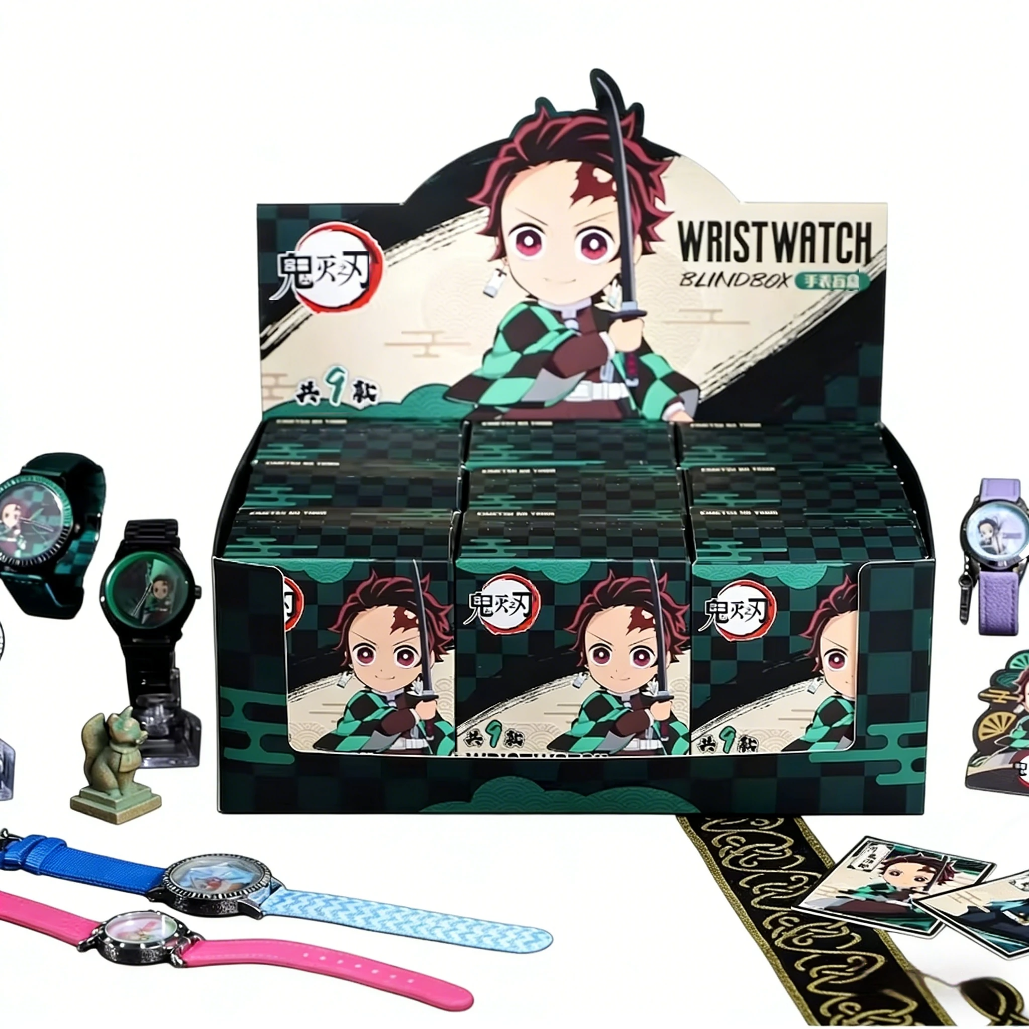 

Demon Slayer Wristwatch Blind Box Kamado Tanjirou Nezuko Zenitsu Anime Figure Watch Cute Kids Birthday Gift For Fans Collection