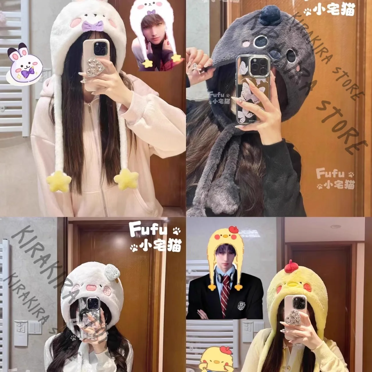 

Love and deepspace Zayne Sylus Warmth Anime single cap Cotton Headgear Hat Rafayel Xavier winter cute Hats Cosplay Caps