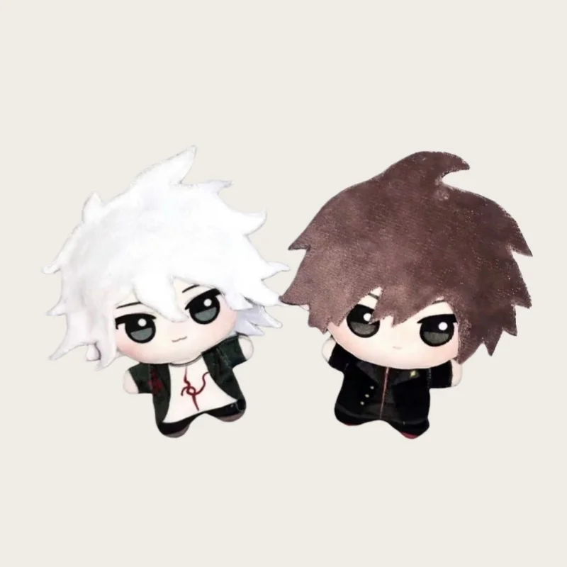 Kawaii Anime Danganronpa Cosplay Naegi Makoto Nagito Komaeda cuerpo impreso suave Adorable muñeco de peluche colgante llavero chico regalo de seguidor