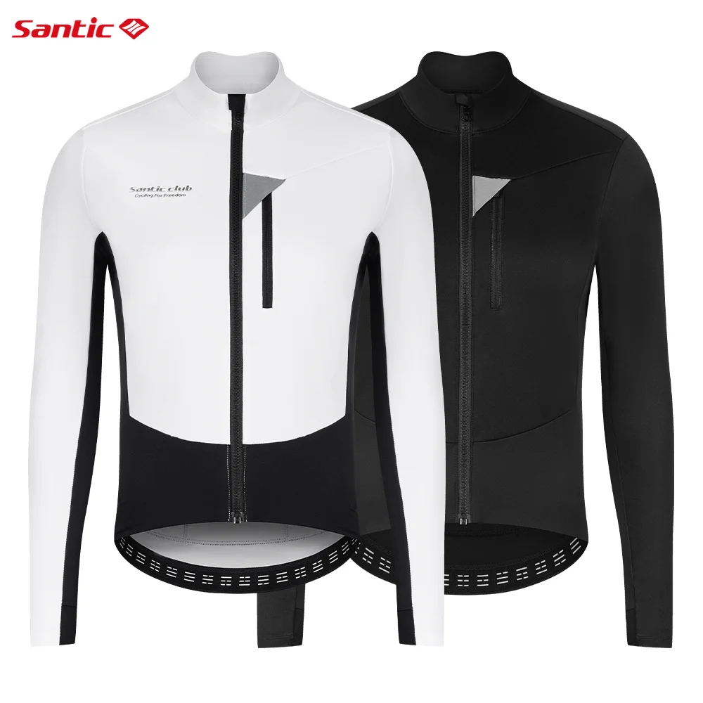 Santic Cycling Jackets Autumn/Winter Warm Cycling Jackets 2025 New Road Bike Windproof and Waterproof Cycling Coat TM25C01188