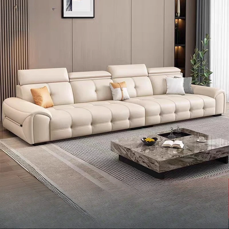 

Leather Classic Living Room Sofas White Luxury Black Soft Sofa Luxury Modern Oturma Odası Kanepeleri Living Room Furniture