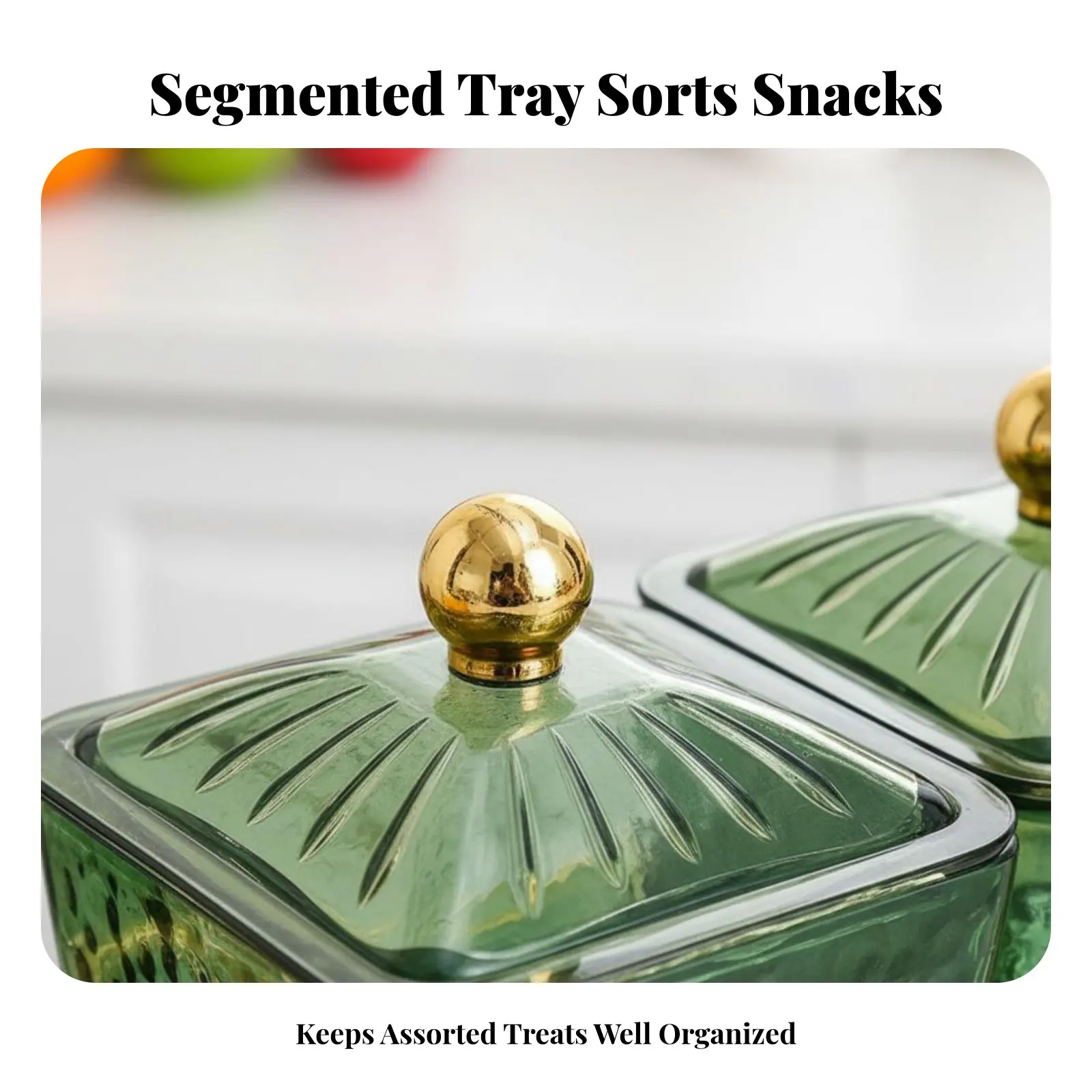 Compartment Snack Organizer Compartmentalized Design Divided Serving Tray Snack Organizer Box Set Easy to Clean for Coffee Table