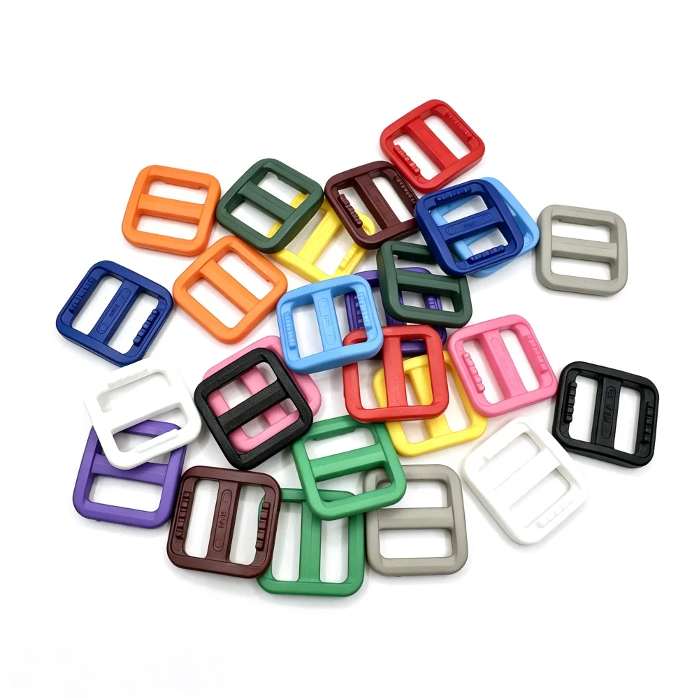 12–100 Stück/Packung, 5/8 Zoll, bunte Triglides-Einstellschnalle für Hundehalsband, Geschirr, Rucksackgurt, Gurtband, 15 mm – Detail 4