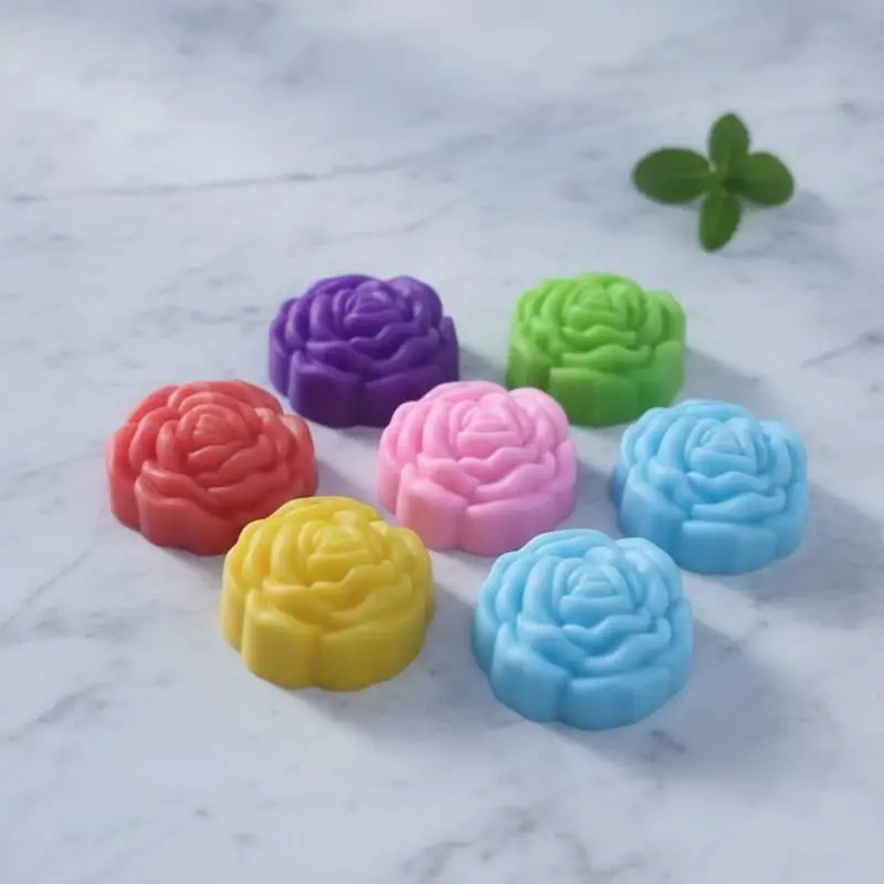 Flower 3D Rose Silicone DIY Handcraft Mold For Candle Soap Resin Plaster Casting Cake Baking Tool Handmade Craft Making Supplies