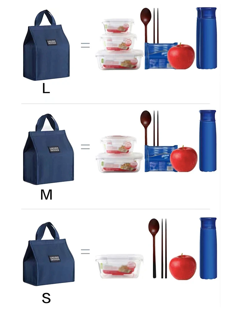 Tragbare Isoliertasche mit großer Kapazität, Lunchtasche für Studenten und Arbeit – Detail 6