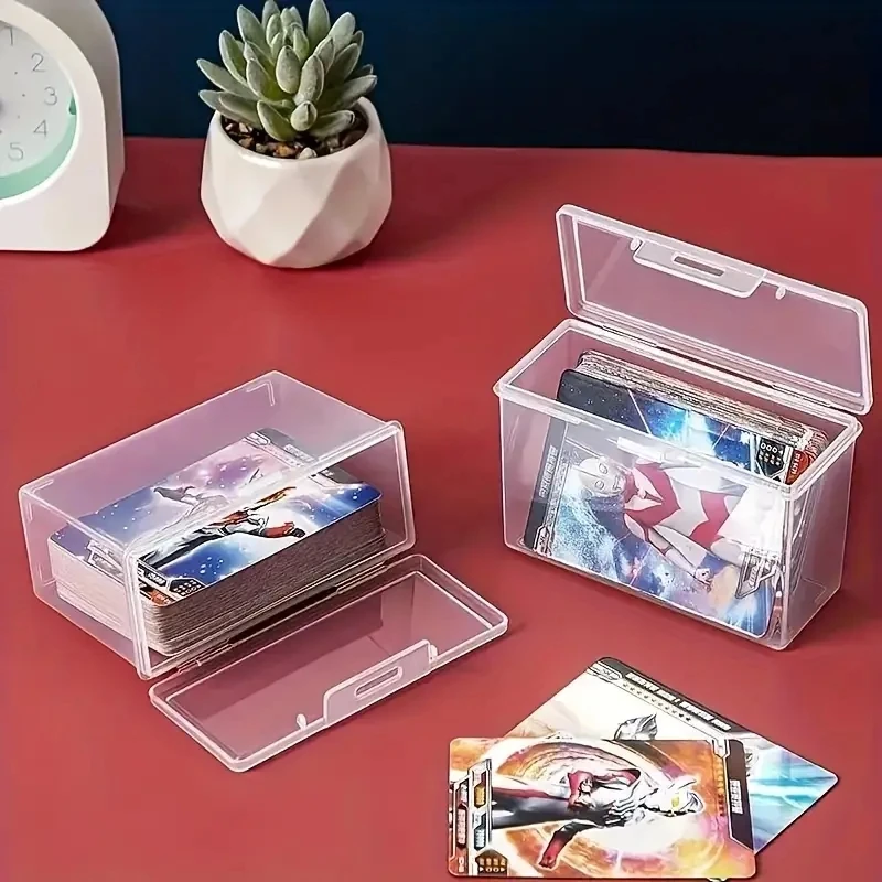 1/3pcs Playing Card Box, Clear Deck Case, Two Poker Images Can Be Placed (NO Cards) Christmas, Halloween, Thanksgiving Gift Part