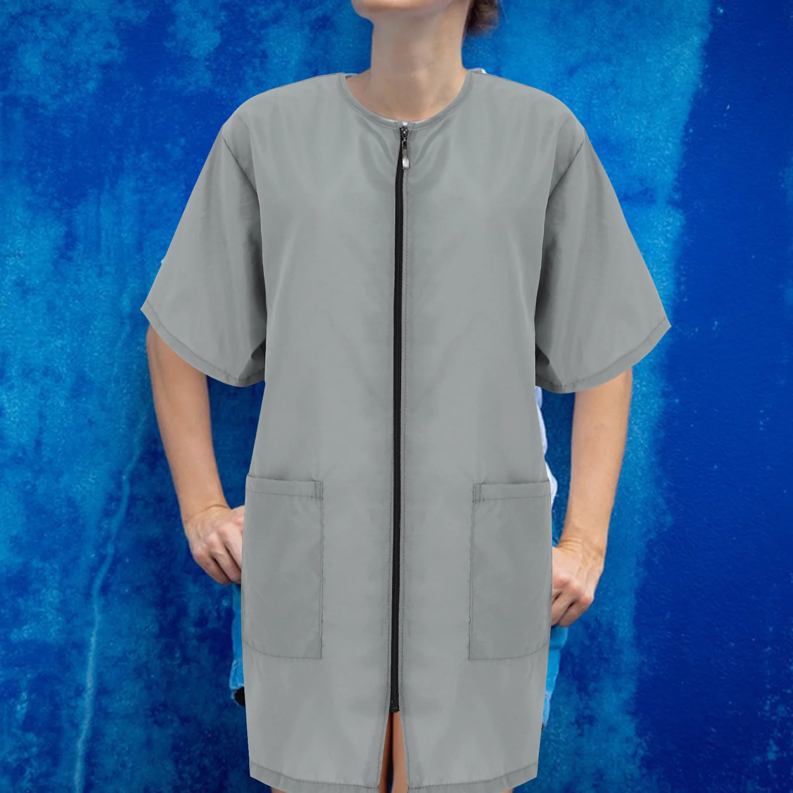 ملابس عمال للحيوانات الأليفة للكلاب، مقاومة للماء ومضادة للكهرباء الساكنة، جيوب قابلة للتنفس وأكمام طويلة، زي احترافي للكلاب