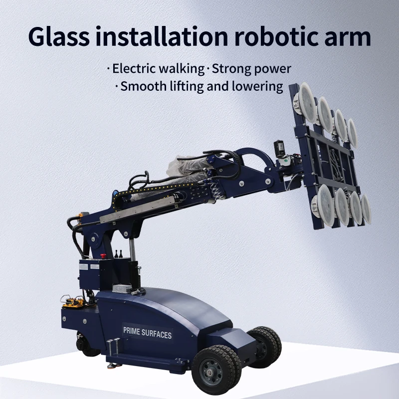 New Large Format Granite Marble Slab Tile Carrier System Vacuum Suction Cup Lifter with Glass Moving Lifting Frame Tool