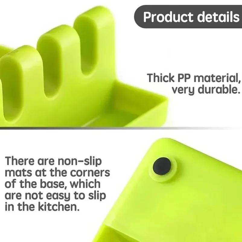 1/2/5pcs Kitchen Utensil Holder Plastic Organizer with Lid Cover Spoon Rest and Spatula Rack for Pot Pan Cutting Board Storage