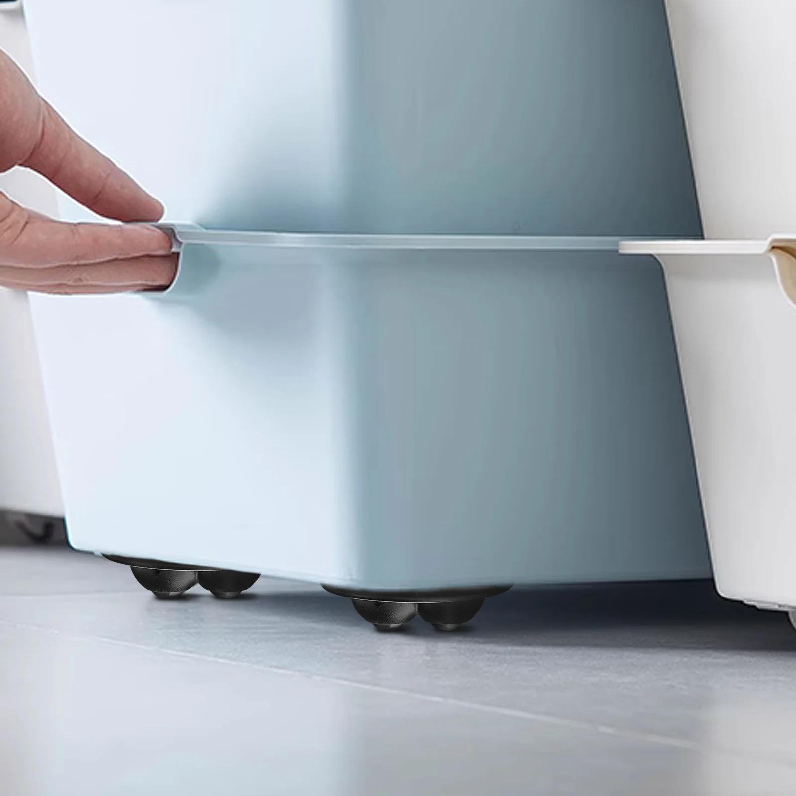 

12Pcs Self Adhesive Mini Swivel Caster Wheels 360 Degree Rotation Universal Wheel for Furniture Storage Trash Can Appliance