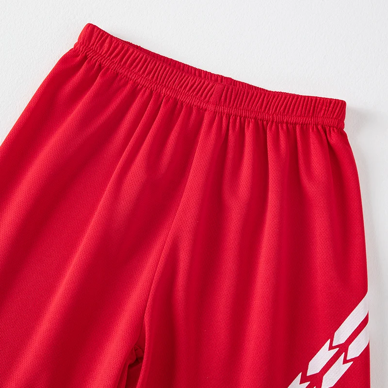 Pantalones cortos deportivos multicolores de secado rápido para niños y niñas, pantalones cortos holgados de 5 puntos para correr y jugar, verano, 1/4 Uds.