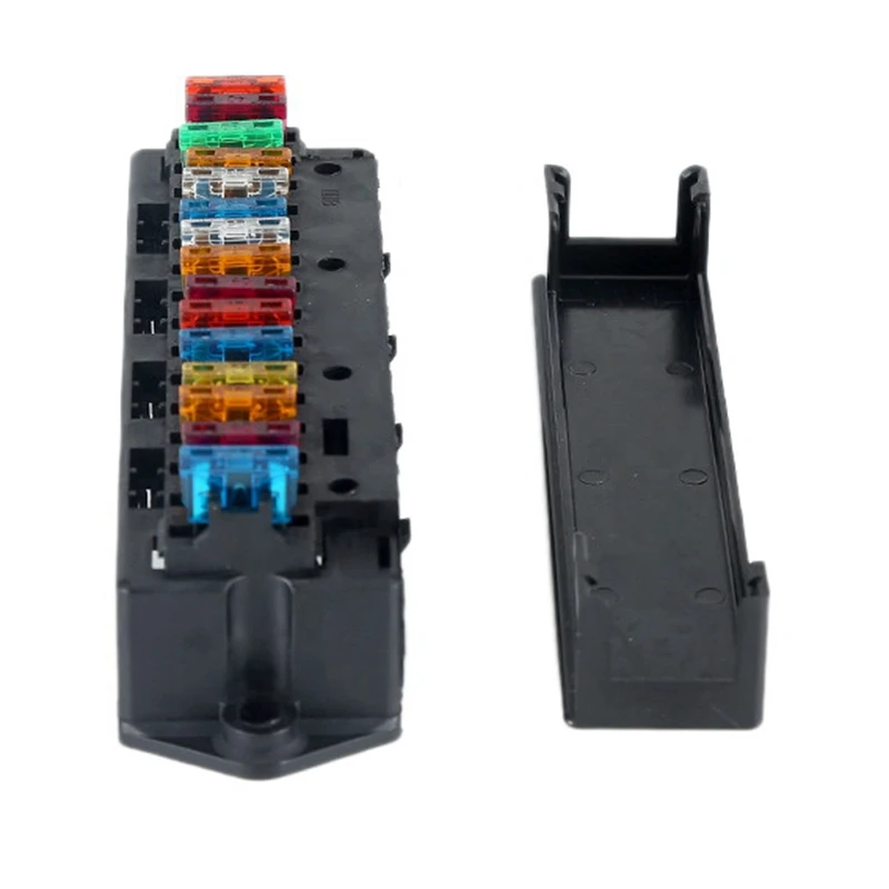 15-Way Fuses Box Automotive Multi-Circuit Assembly Control Box Car Fuses Holder with Fuses and