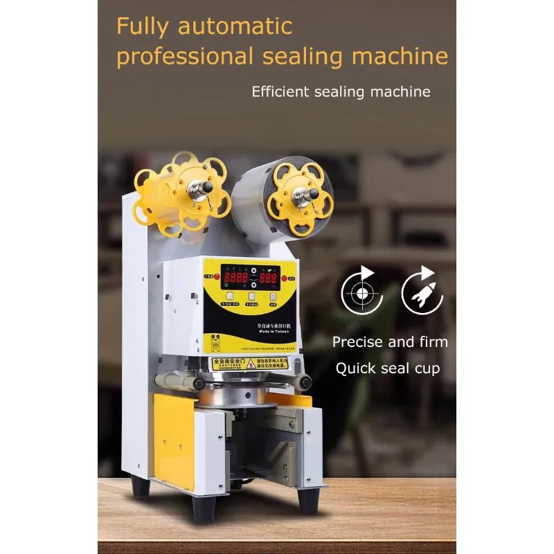 High Quality Sealing Machine Milk Tea Coffee Cup Automatic Sealing Machine Plastic Bag Sealing Machine Labels in Plastic Bag