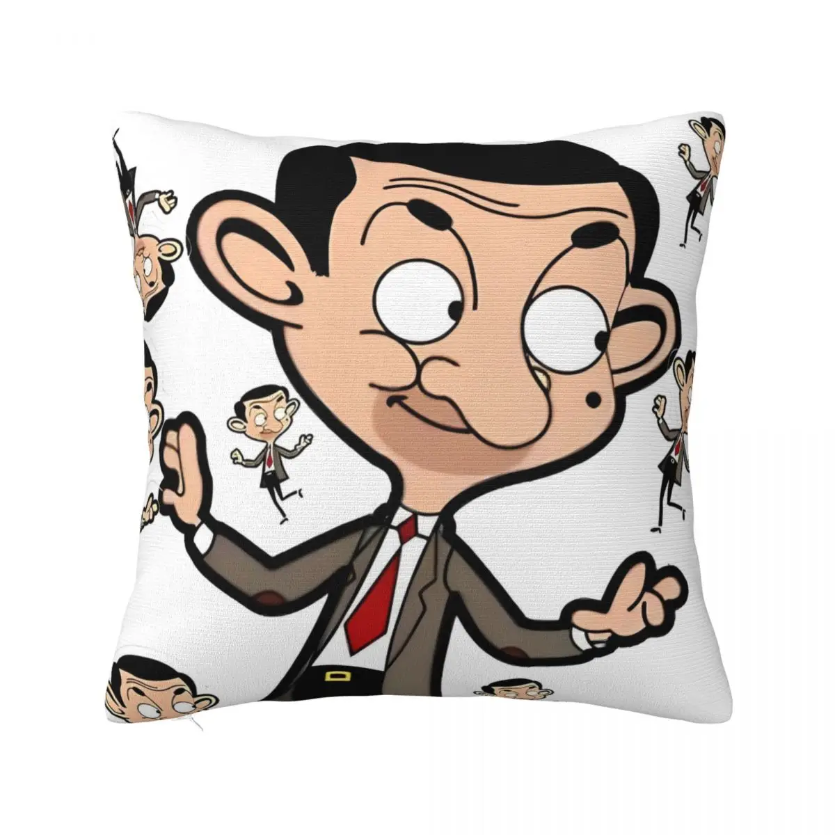 Pillow Cover Mr. Bean Cartoon Graphic Cushion Cover Kawaii Pillow Case For Sofa Bedroom Home Decor Pillowcases