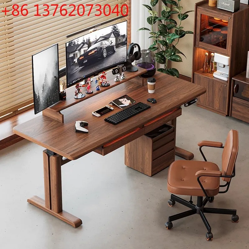 

Электрический подъемный стол, б/у компьютерный стол из массива дерева, игровой стол, домашний учебный стол