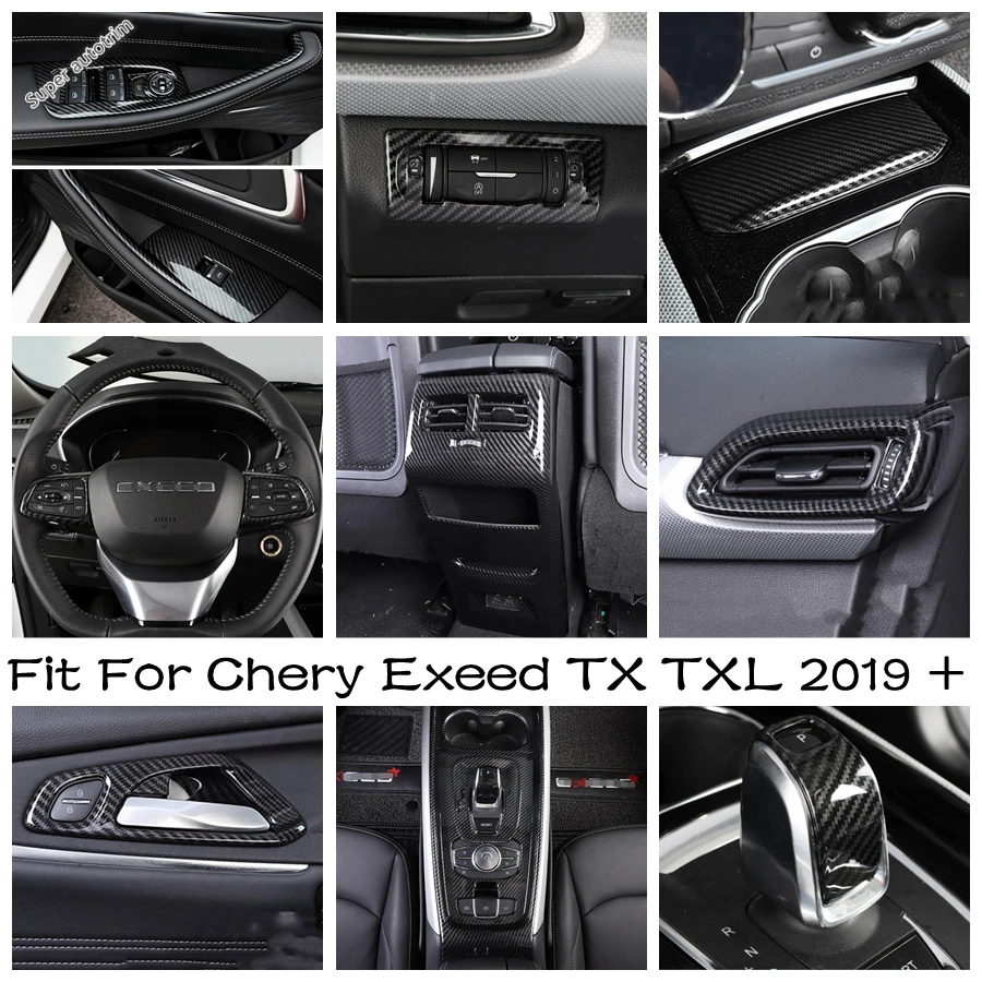 

Armrest Rear Air Conditonnal Vent Cover Trim Dashboard AC Outlet Decoration Frame For Chery Exeed TX TXL 2019 2020 Accessories