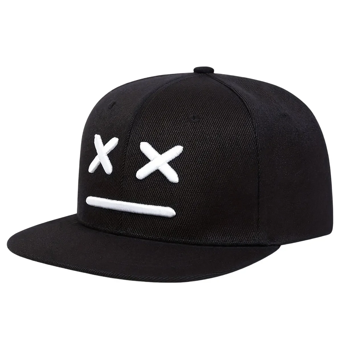 Unisex XX Smiling Face Embroidery Hip-hop Hats Spring Autumn Adjustable Casual Snapback Baseball Caps Sunscreen Hat Sports Cap