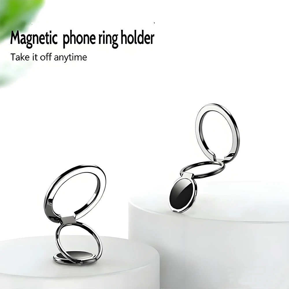MagSafe Strong Magnetic Mobile Phone Finger Ring Holder Portable Foldable Magnet Stand for IPhone 14 15 Phone Accessories