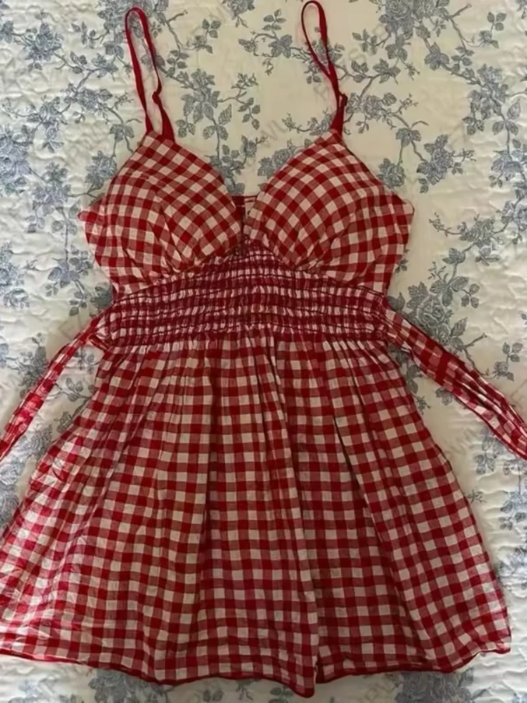 

Punk Vintage Sleeveless Camisole Women Gothic Harajuku Y2K Chic Bow Lace Tops Fashion Streetwear Design Summer New Clothes 2025