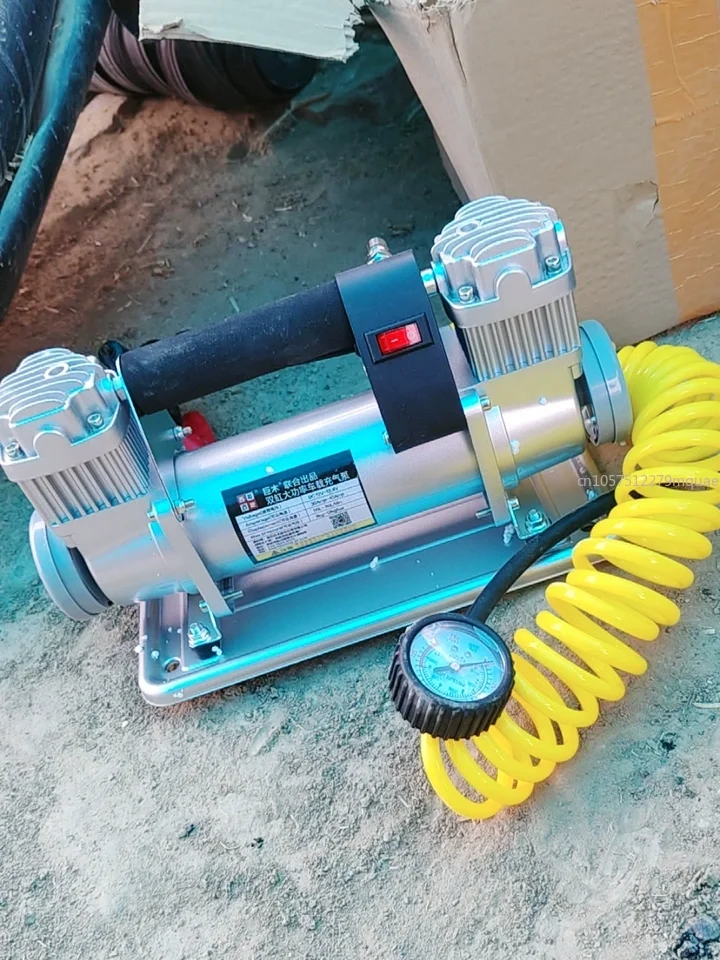 High-pressure 480W Air Compressor Double-cylinder Car Air Pump High-power Off-road Vehicle SUV Truck Tire Car Air Pump