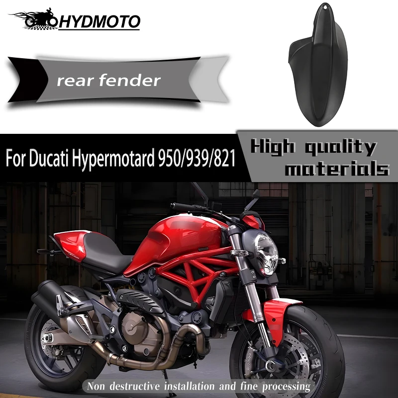 

For DUCATI HYPERMOTARD 950 Hypermotard 939/821 2019-2025 Motorcycle Rear Fender Tire Hugger Mudguard Cover Extension Guard