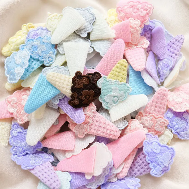 40 Stück Eiscreme-förmige DIY-Applikationen für Haarspangen, Stirnbänder, Kleidung, Taschen, Hutdekorationen – Detail 1