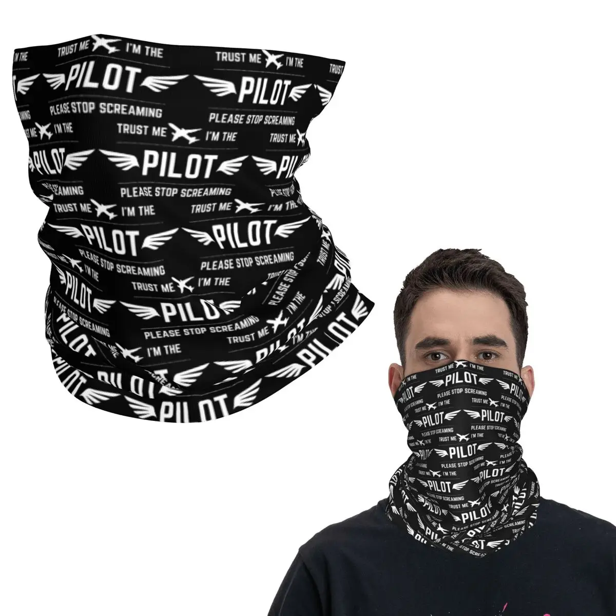 

Пилот-самолет, летающий самолет, авиационная бандана, маска на шею, шарф, теплая Балаклава для мужчин, женщин, взрослых, дышащая
