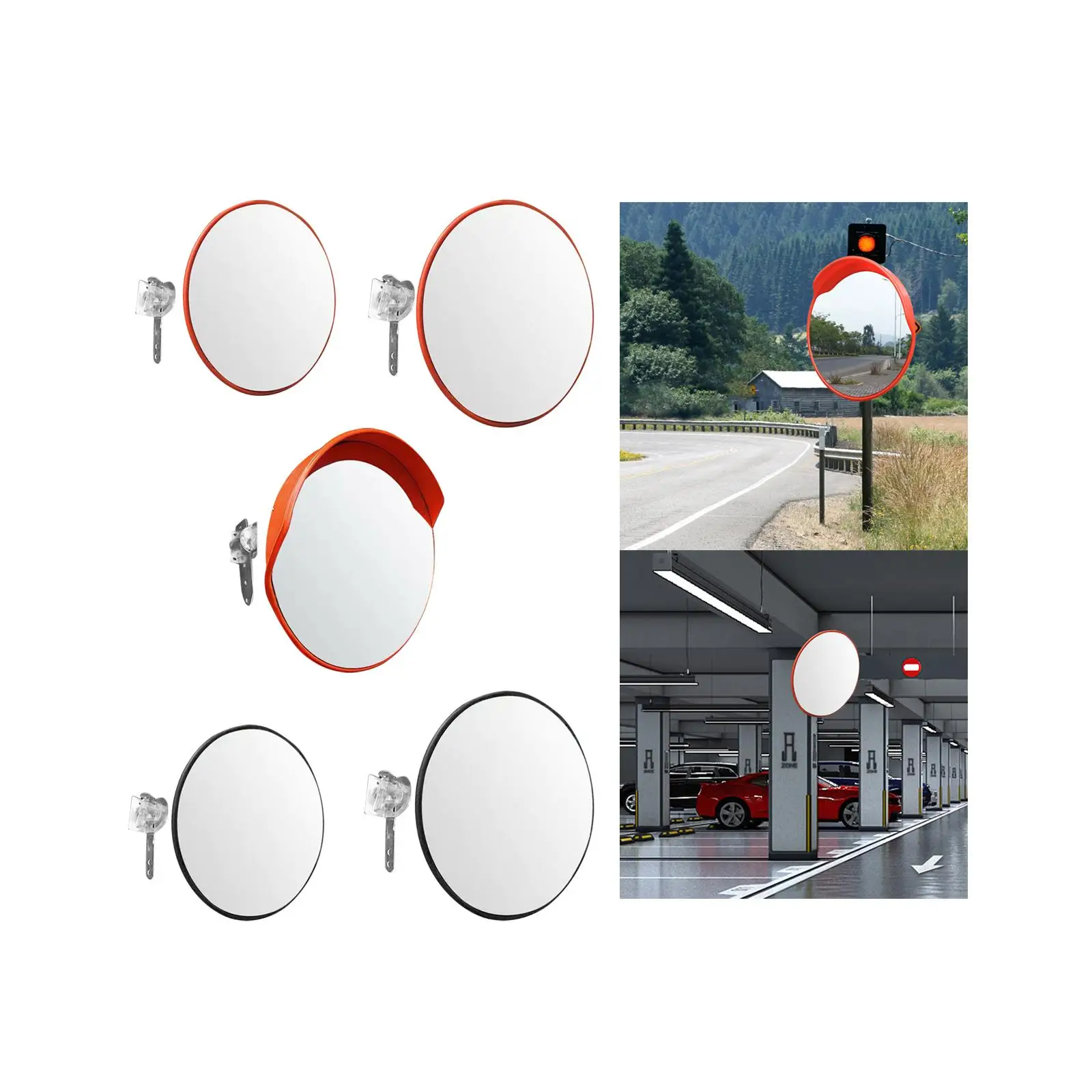 Convex mirror for traffic , convex mirror for warehouse, road, driveway,