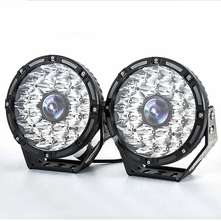 Aurora Lighting Patent Auto Led Car Spot lights LED Work Round 9 Inch Truck Offroad Led Driving Light