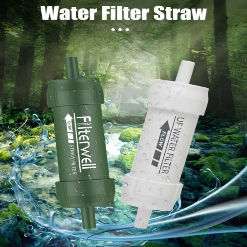 Outdoor Mini Water Filter Straw Camping Purification Portable Hiking Water Purifier for Survival or Emergency Supplies