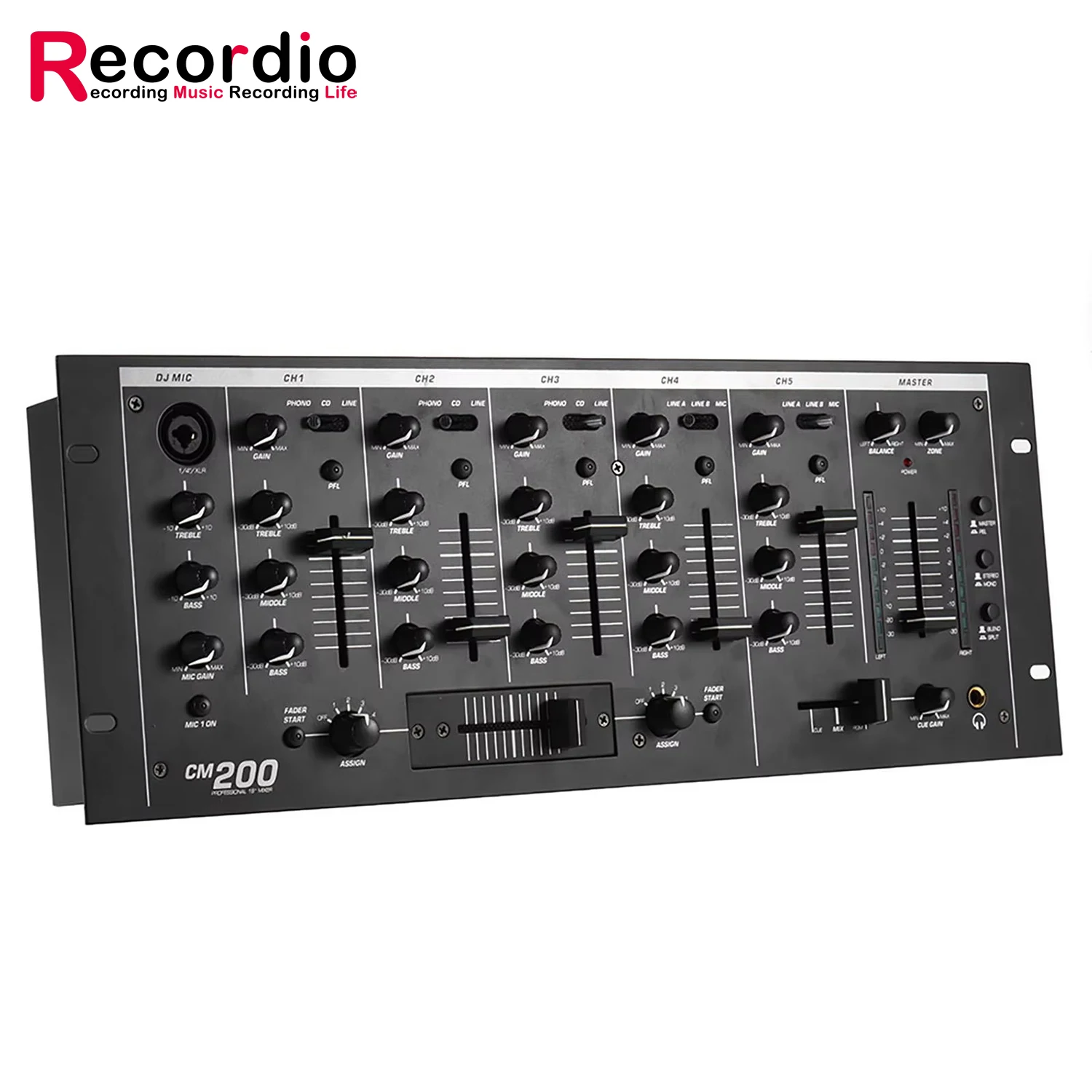 

GAX-CM200 Professional Sound Audio Mixer with Amplifier USB Bluetooth Integrated Sound Equalizer Mixing Console Dj Eequipment fo