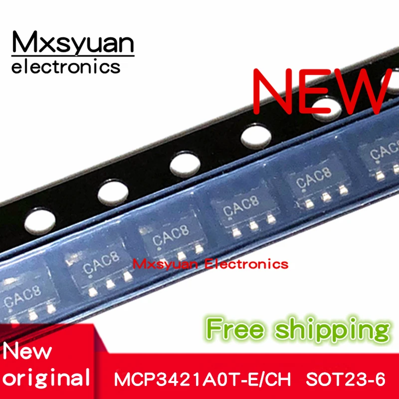 10PCS~50PCS MCP3421A0T-E/CH MCP3421AOT-E/CH MCP3421A0T-E MCP3421AOT-E  MCP3421 SOT23-6 new and original