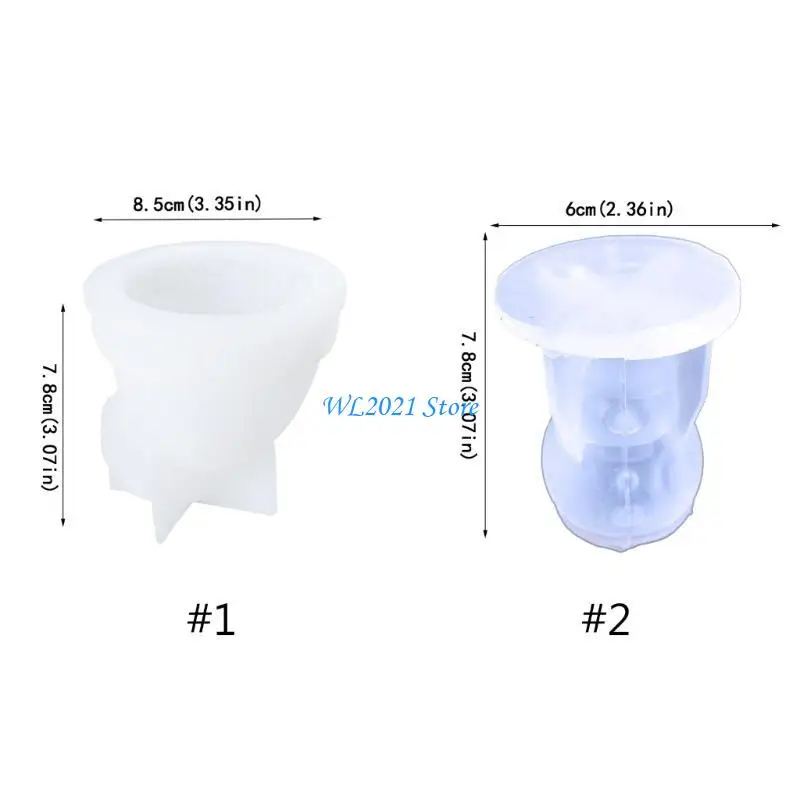 G5GC ثلاثية الأبعاد قبعة عيد الميلاد ثلج زخرفة الحرفية قالب من السيليكون مناسبة لراتنجات الايبوكسي Crafts بها بنفسك الحرف صنع #6