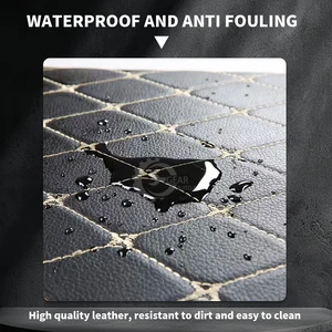 Car trunk organizer, large capacity, Auto MultiUse tools, storage bag, stowage, storage, leather, folding, emergency storage box 8 Main sales luggage rack for bike rim 29 - №3