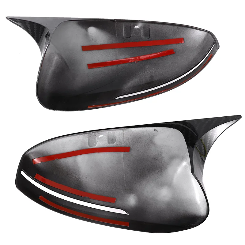 

1Pair Rearview Mirror Cover Housing Ox Horn Trim Caps For Kia Optima K5 2011-2015 Side Mirror Shell Sticker