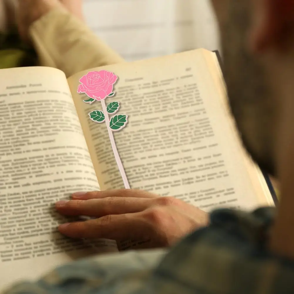 Exquisite Pattern Bookmarks Bookmarks for Book Lovers Exquisite Metal Rose Bookmark Gift for Reading Lovers Teachers Book