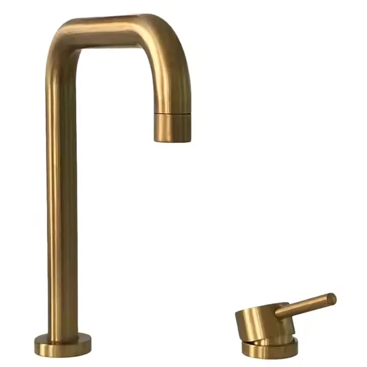 

Modern Single-Handle Brass Gold Concealed Basin Faucet with Water Taps Vanity Tap for Bathroom Sink Wash Tap
