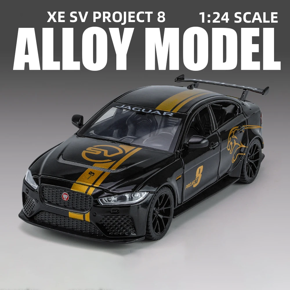 1:24 XE SV Project 8 Alloy Model Car Toy Diecasts Metal Casting Sound and Light Car Toys Vehicle