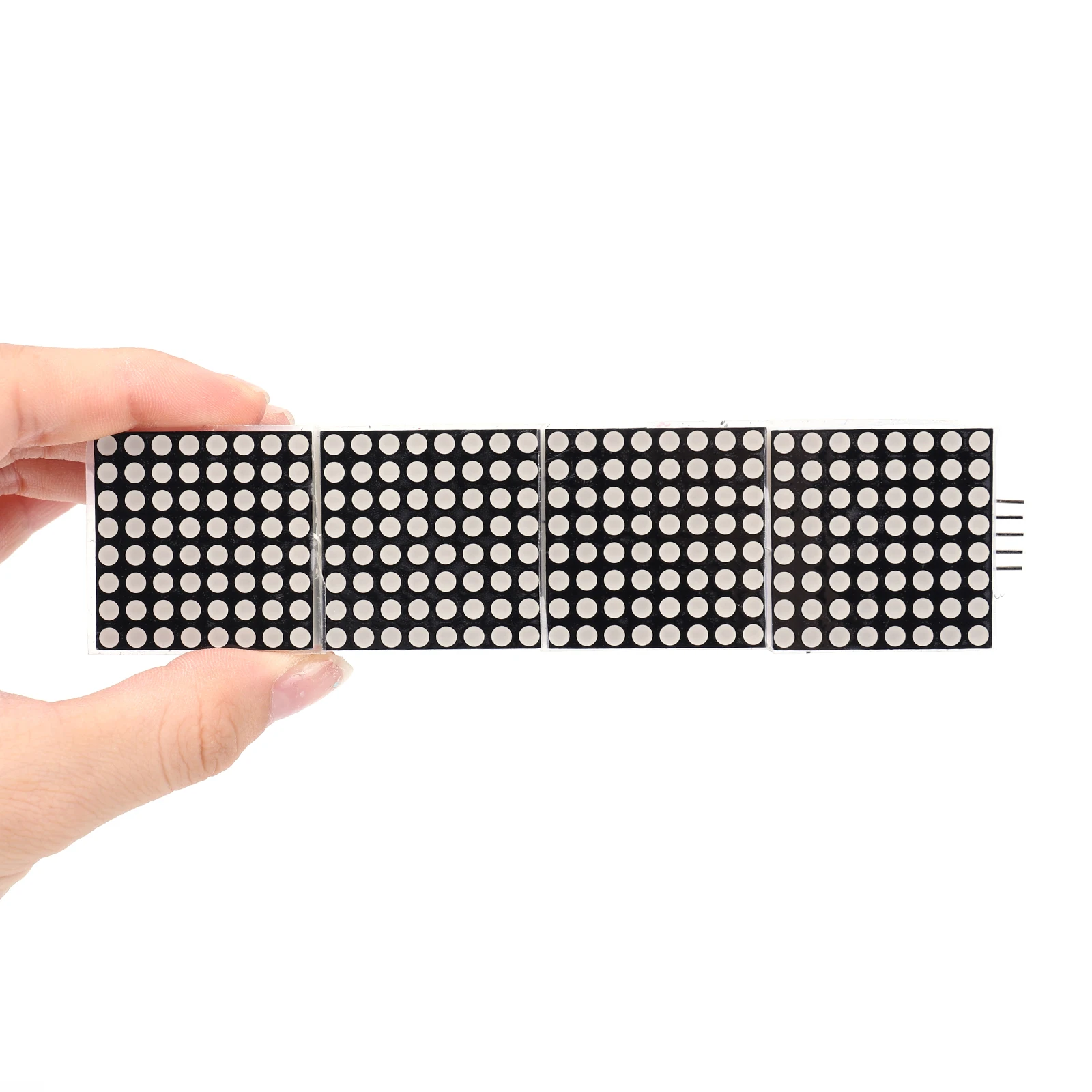 4 IN 1 Display Control Single Chip Microcomputer Module with 5Pin Wire 32x8 Dot Matrix LED Display Module MAX7219 Matrix DIY Kit