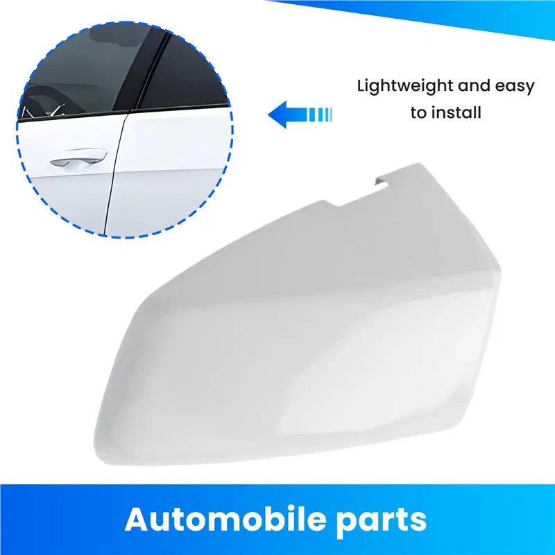 Car Front Left Door Handle Cap Cover Forgolf 7 GTI R-Line T-Roc Arteon Skoda Octavia Door Handle Cover Lock Cover WHITE-N25R view 2